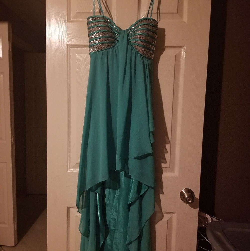 Green Strapless Dress